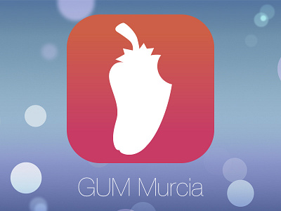 GUM Murcia logo iOS 7 style