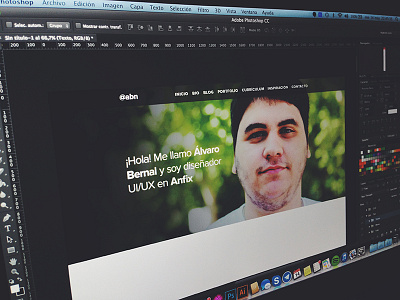 Personal webpage (WIP) flat landing page page personal personal page photo ui ux web web design webpage wip