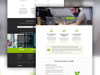 Anfix new site, features accounting anfix features new web site web webpage website