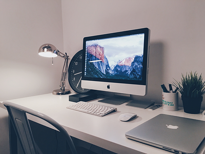 New home workspace @ Madrid apple decoration desk desktop home home workspace imac mac macbook madrid setup workspace