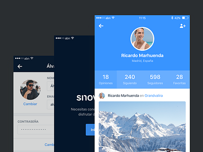 Snowcheck – Profiles comments foursquare grid ios iphone login profile register snow snowcheck snowforecast tripadvisor