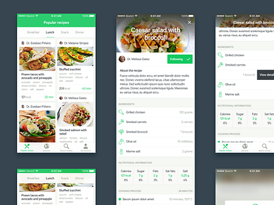 Recipes app - quick concept