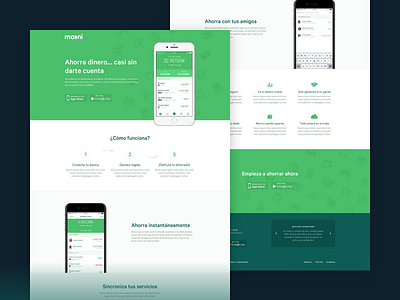 Mooni – Landing page