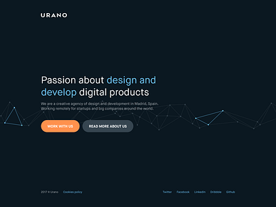 Urano Studio – Provisional website consulting design studio development agency digital agency landing product product design provisional web studio urano urano studio web