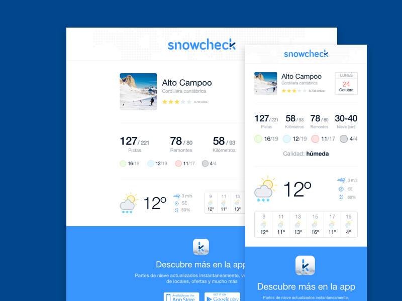 Snowcheck – Mailing templates ios app iphone app mobile app mobile android app ios iphone mail mails mailing snowcheck