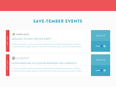 SaveTember Events