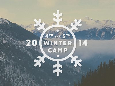 4th and 5th Grade Wintercamp logo snow winter