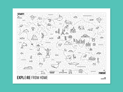 World Map Maze