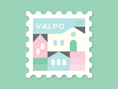 Dosage of Postage No. 8 buildings chile city dosage of postage hill homes houses latin mail post postage south america stamp town valparaiso valpo