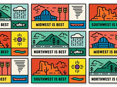 The Best badge barn best butte desert farm forest illustration is best line line art midwest monoline mountain northwest pine plains prairie southwest sun