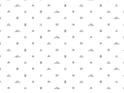 Mountain Icon Pattern