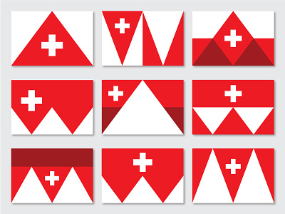 Midway Flag Concepts cross flag flag design heber heber valley heritage midway mountain mountains small town swiss swiss cross swiss inspired switzerland utah valley vexillology wasatch