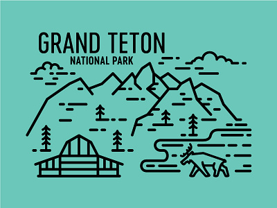 Grand Teton barn cloud grand jenny lake lake moose mormon row mountain national park pine range teton