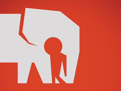 The Elephant Man elephant icon man minimal theater