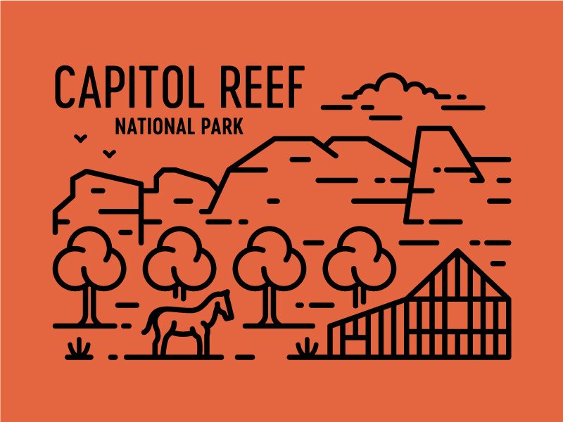 Capitol reef postcard