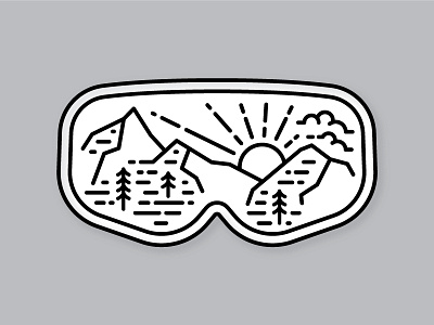 Ski Goggles alta goggles salt lake city ski sticker utah