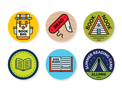 Gibbs Smith Buttons 1 backpack bag book buttons cabin camping canoe knife merit badge nook pack pocket reading summer tent