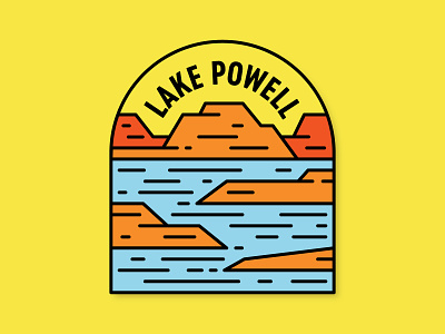 Lake Powell badge desert lake lake powell oasis red rock utah