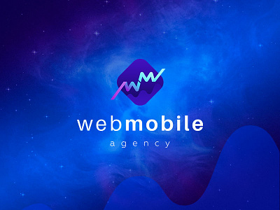 The logo for Web&Mobile agency, version 2 design graphic design icon logo logodesign vector