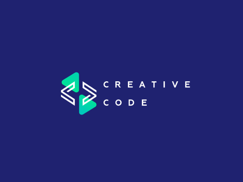 The logo for Creative Code, version 2 animation design graphic design icon illustration logo logodesign vector