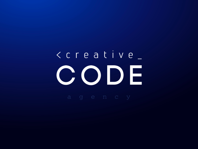 The logo for Creative Code animation design graphic design icon logo logodesign minimal vector web