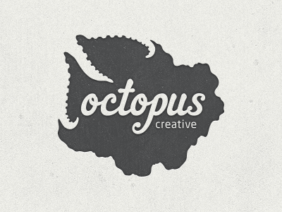 Octopus Creative Logo branding concrete ht gelateria ink logo neosans octopus octopus creative tentacles texture