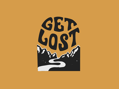 Get Lost illustration lettering typography
