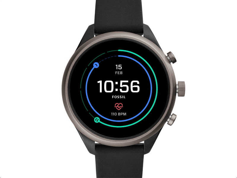 DailyUI 011 Flash Messages adobe xd android wear animated dailyui dailyui 011 fossil sport wear os wearables