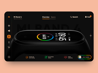 Mi Band 4 designs, themes, templates and downloadable graphic elements on  Dribbble