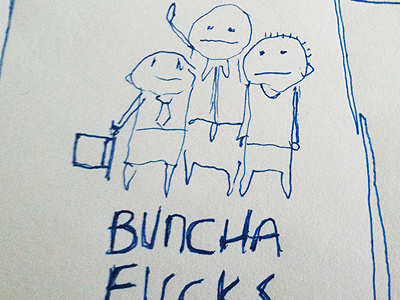Buncha 3 blue buncha drawing sketch top hat