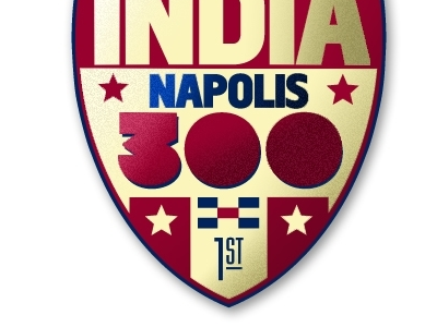 India Napolis 300 blue burgandy formula 1 india kerned events megaphone strand