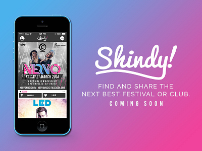 Shindy App blue dj edm iphone music music festival pink rave shindy