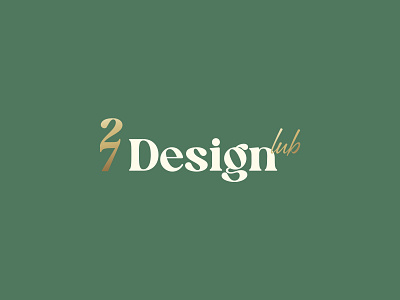 27 design lub 27 logo brandbook branding design design studio gold graphic design green gold logo illustration interior interior logo logo typography ui ux vector
