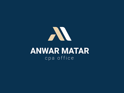 Anwar Matar cpa office accounting company blue brandbook branding design graphic design illustration israel logo logotype ui ukraine