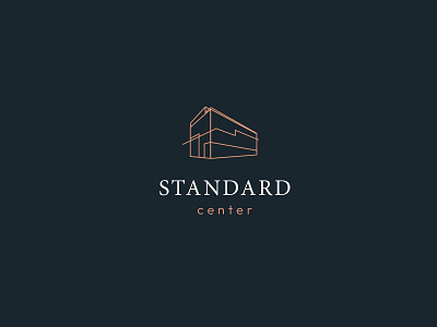 Standard center brandbook branding build center design graphic design illustration line line design line work logo office office logo standard center typography ui ux vector