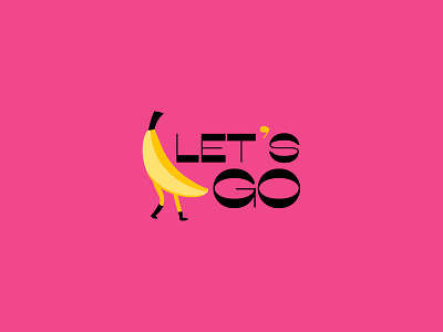 Let’s go banana brandbook branding design fruits go logo graphic design illustration lets go logo logo banana socks socks logo typography ui ux vector