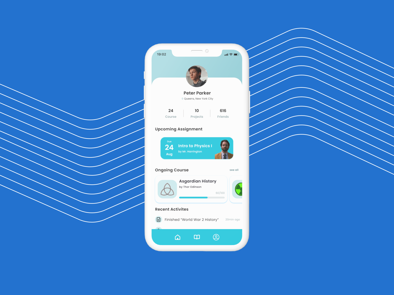 [Exploration] E-Learning Apps User Profile by Linggis Galih on Dribbble