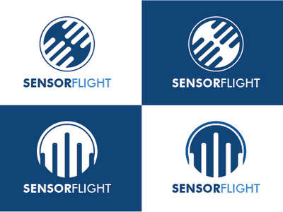 Sensor Flight branding logo vector