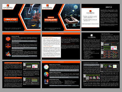 Company Profile Digitalanalytica branding company profile design flyer