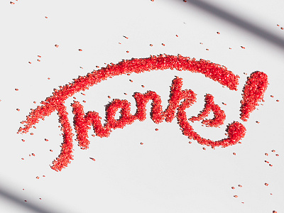 Thanks for including me in the dribbble community! food lettering lettering sprinkles type typography