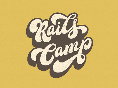 Rails Camp lettering type typography