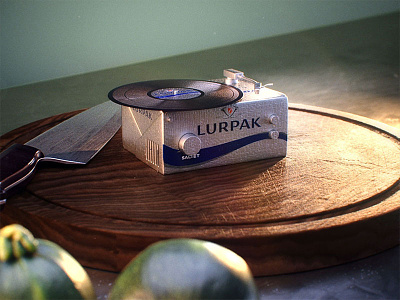 Lurpak 3d butter c4d lurpak octane turntable