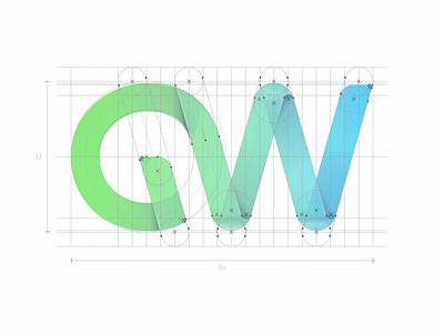 Green Web. Part 1. Grid blue brand branding green grid grid logo logo logotype