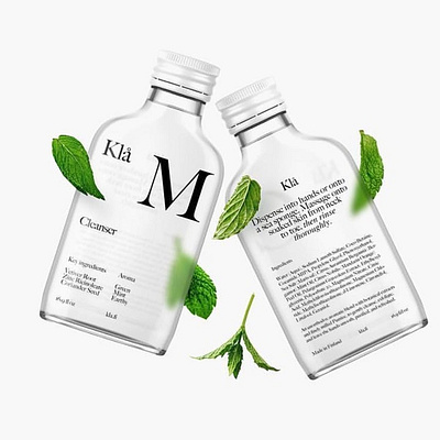 Cleanser Mockup branding design logo