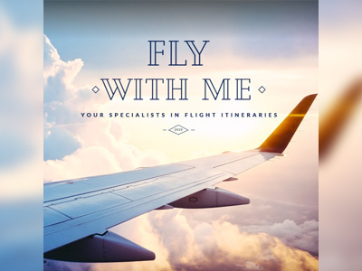 Fly With Me Designed by Workdog branding creative design graphic design logo logo design logo design branding marketing marketing agency