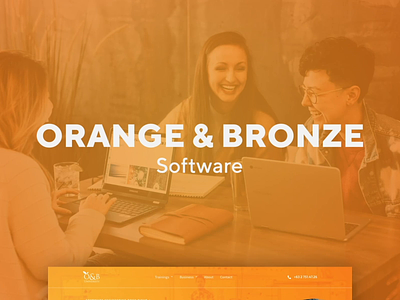 Orange & Bronze Website animation animations design mockup mockup animation motion design ui uidesign user experience website