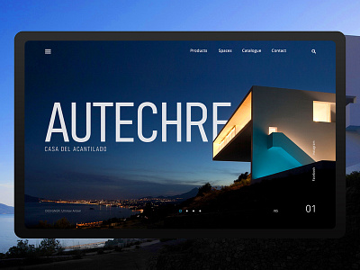 Autechre (main page design concept) authentic concept design grid layout photoshop site typography ui ux web web design website