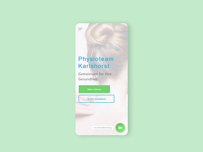 Mobile Website Animation for the Promotion of a Physiotherapy adobe xd animation bitbithooray branding design information medical mobile physiotherapy service ui design ux design website