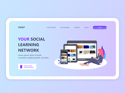 Social Learning Network - Website / Landing Page