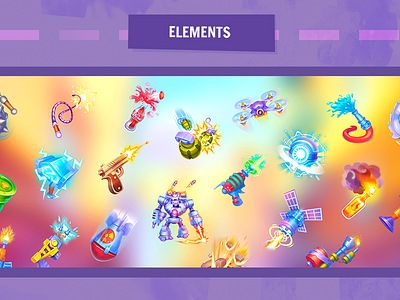 Elements animation app design game game art illustration